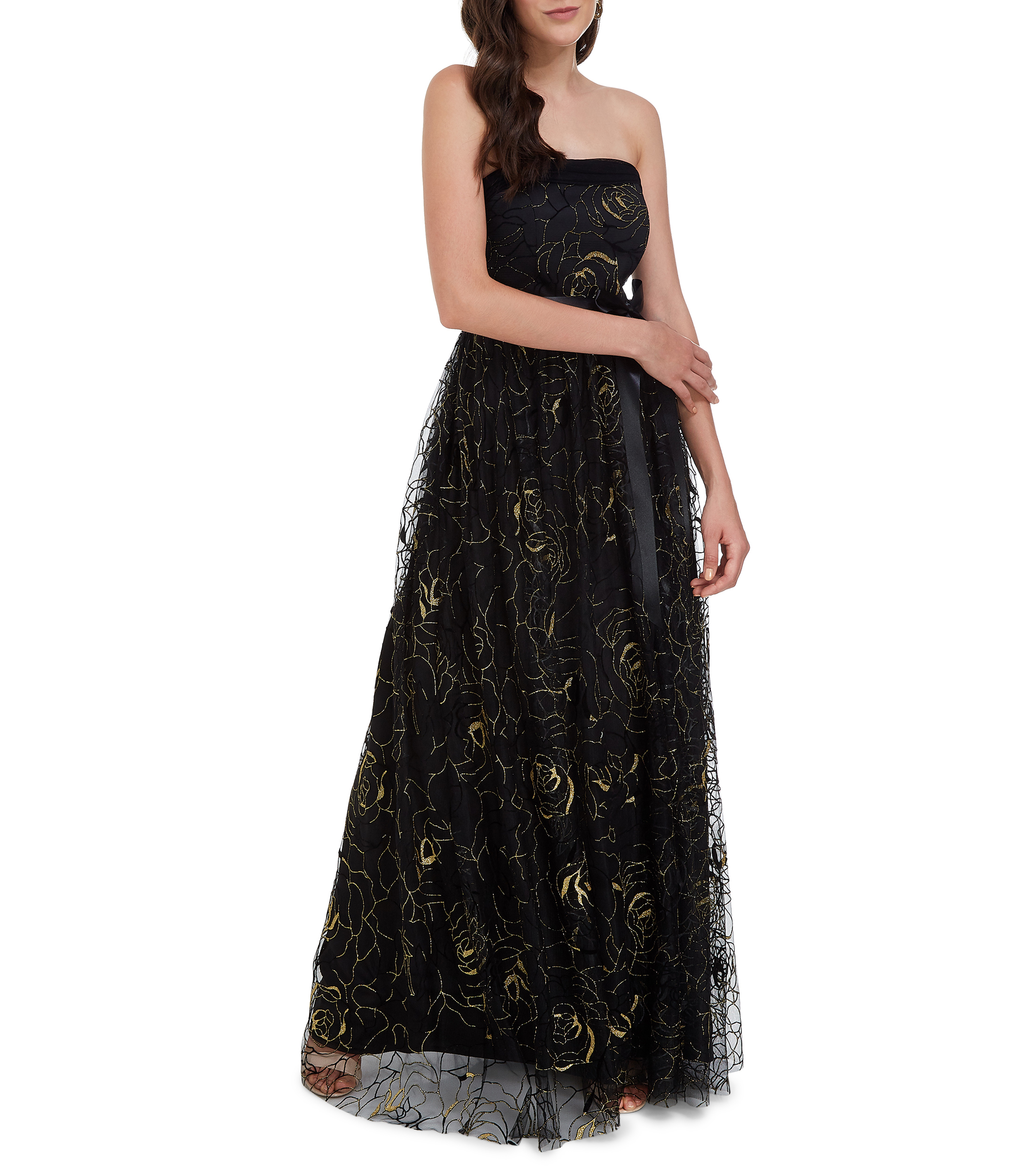 Liz Minelli Vestido de fiesta largo floral Mujer El Palacio de Hierro